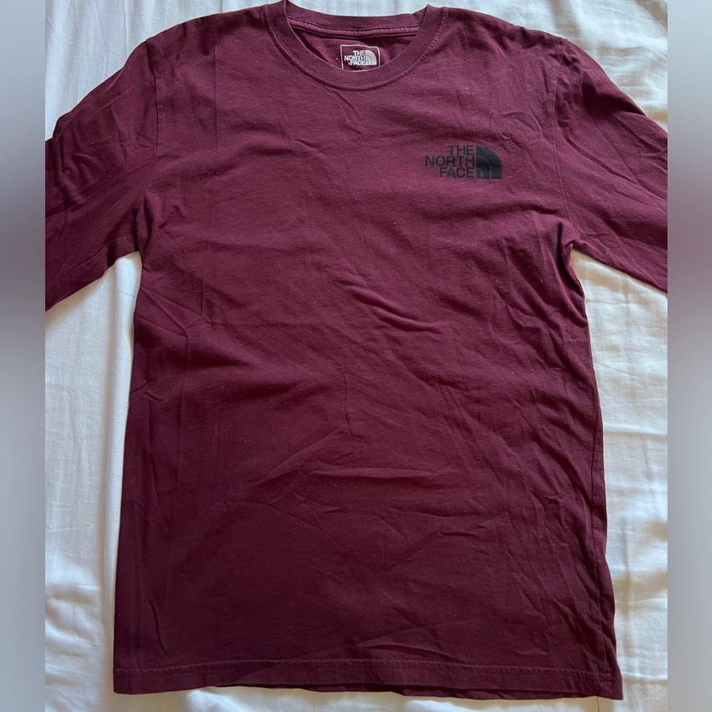 The North Face - S Men's Maroon Long Sleeve Tee